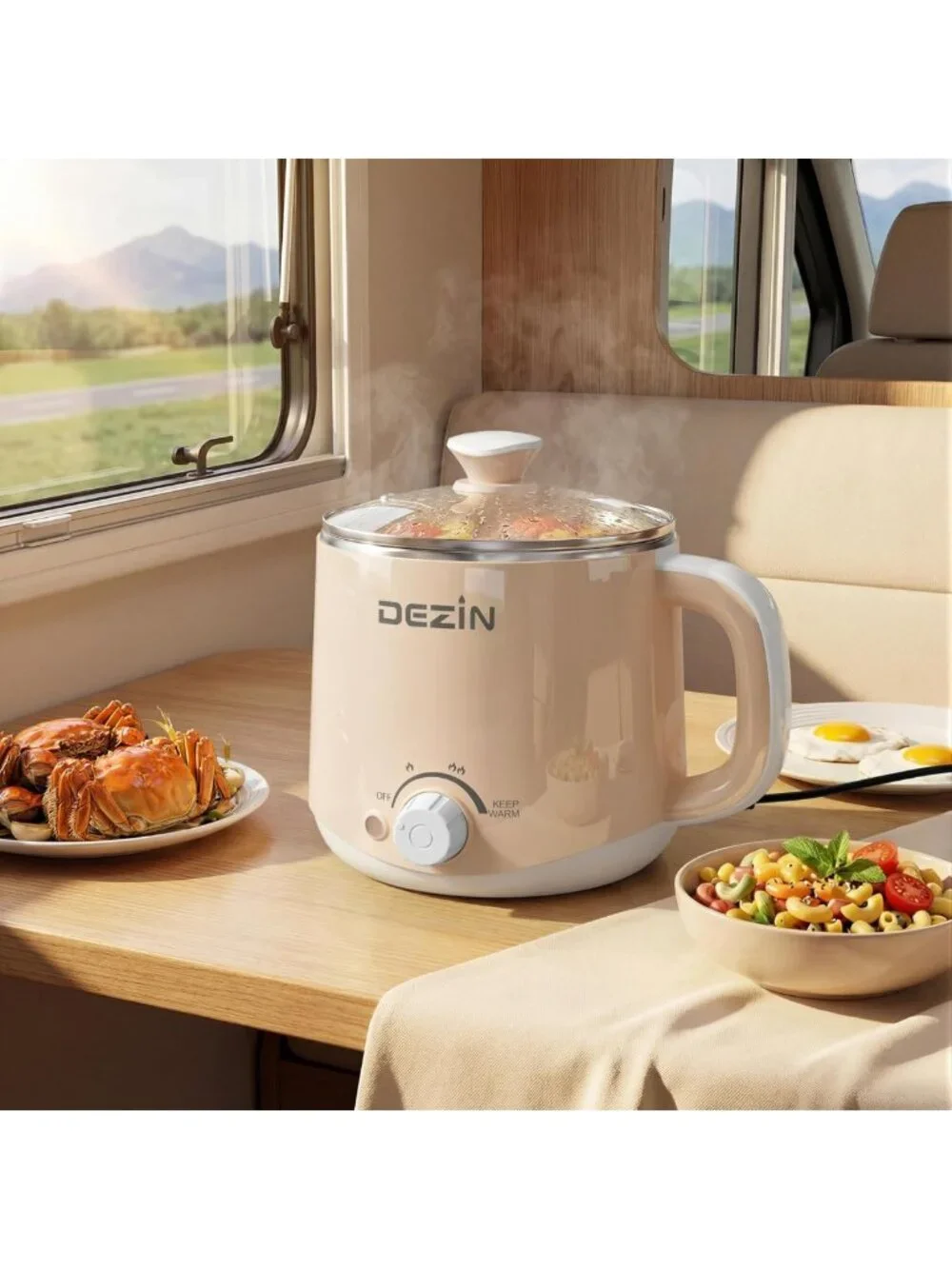 1.6L Stainless Steel Electric Hot Pot with Dual Power - Versatile Cooking